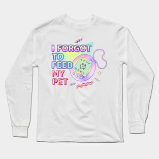 Y2K Retro Tamagotchi Pet Graphic Long Sleeve T-Shirt